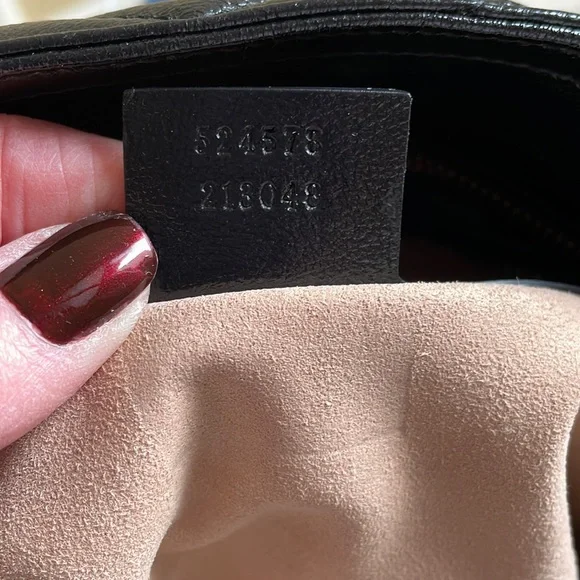 GUCCI MARMONT MATELASSE MEDIUM TOTE BLACK LEATHER - Picture 10 of 11